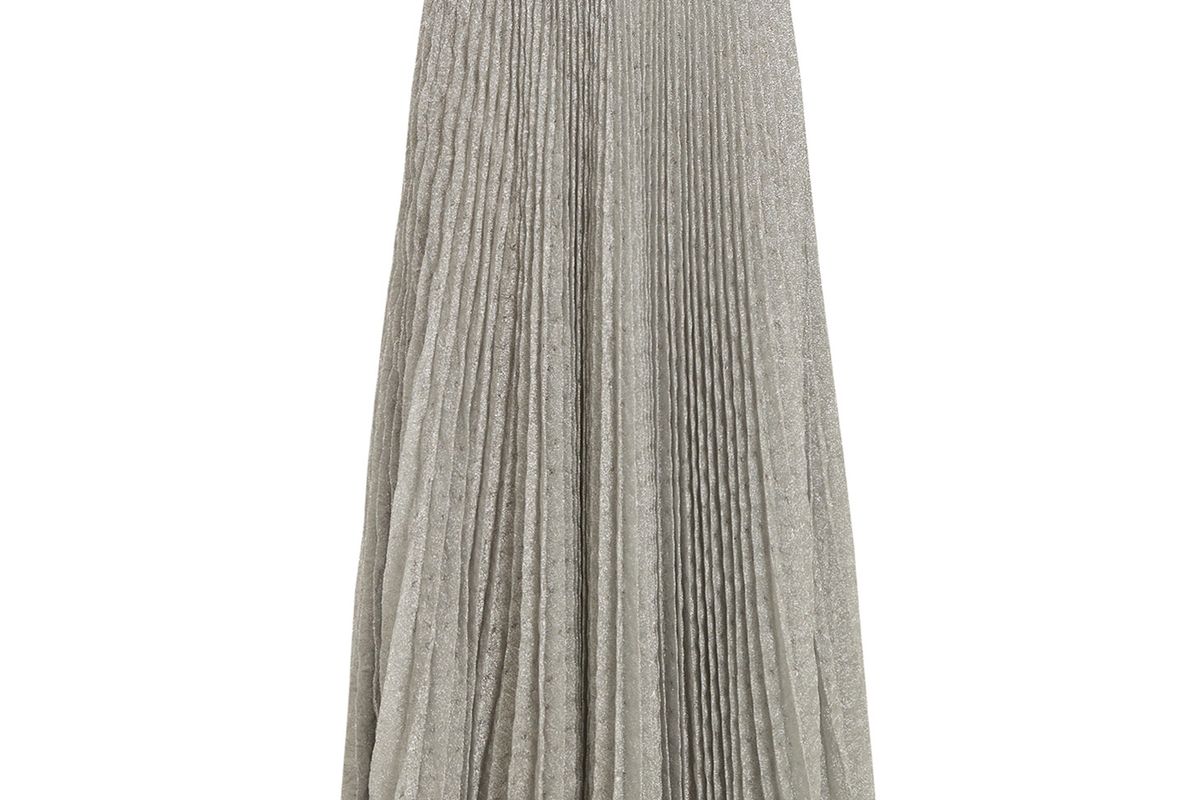 Missoni Pleated Geometric-knit midi skirt