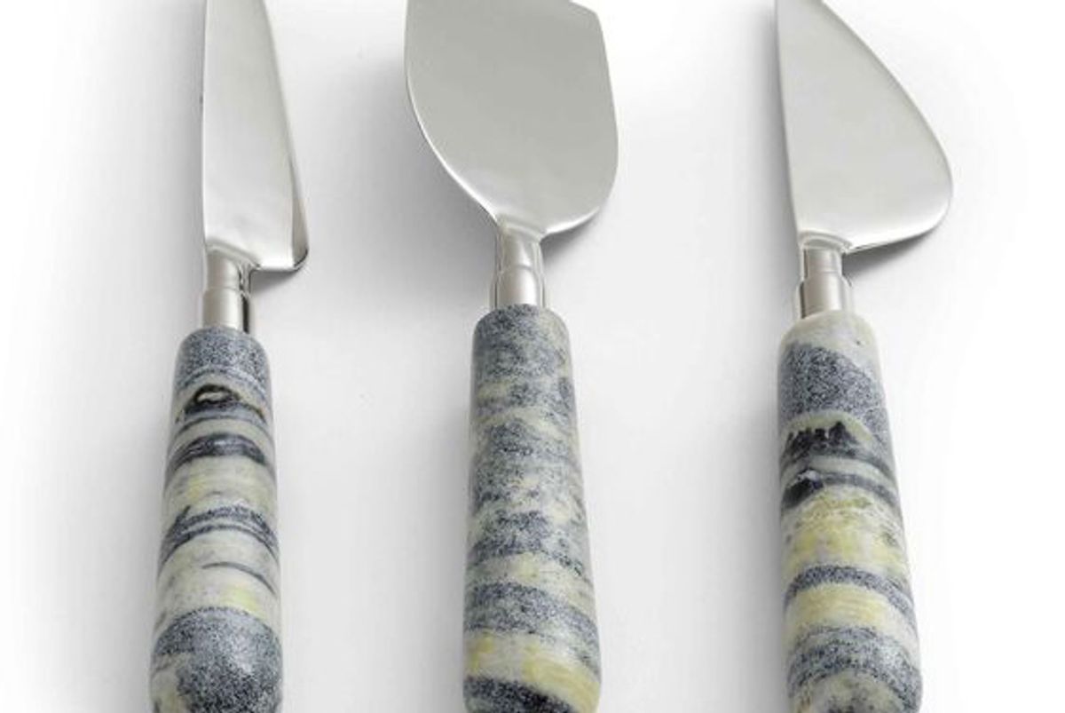 mitchell gold and bob williams jade marble cheese knives