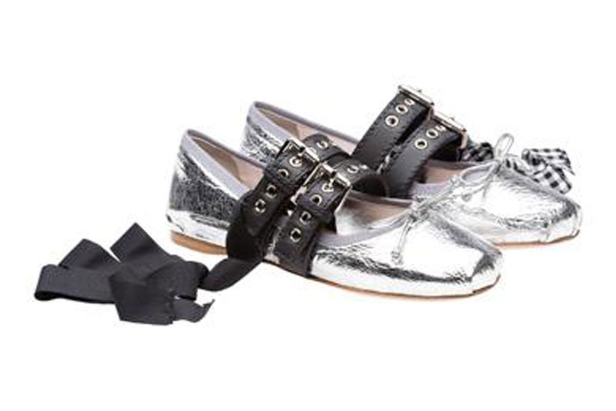 Silver Ballerina Shoes
