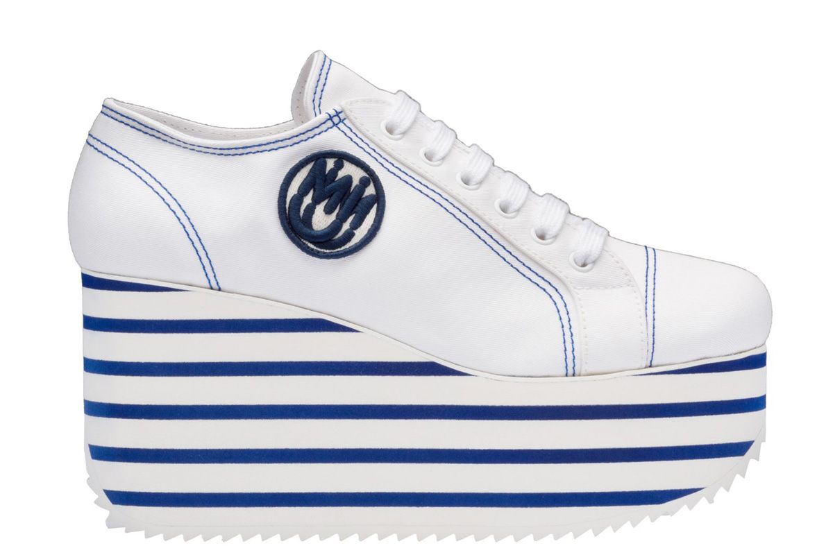 miu miu gabardine sneakers