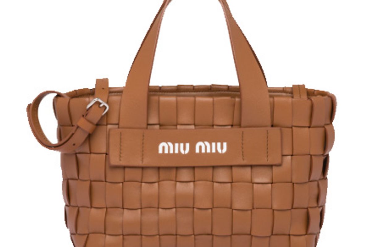 miu miu nappa leather handbag