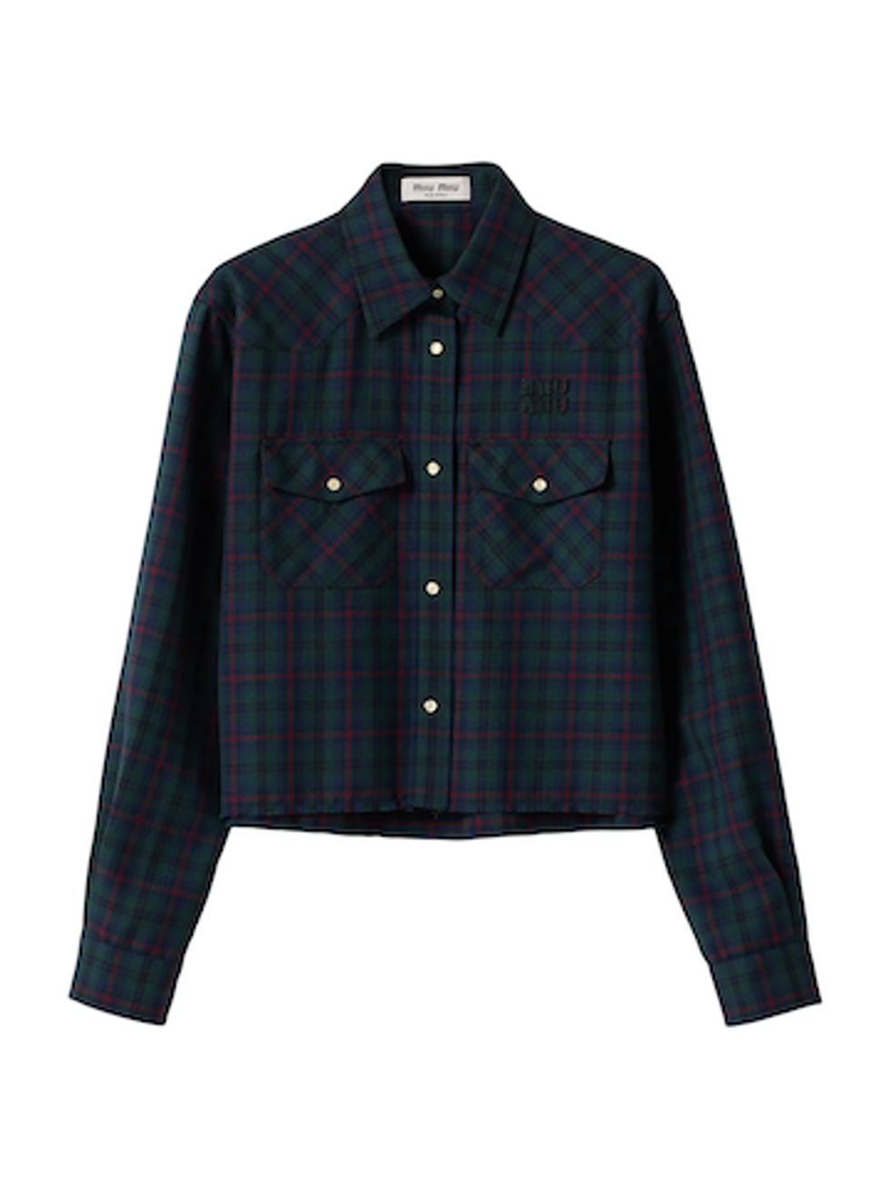 Miu Miu Plaid Shirt