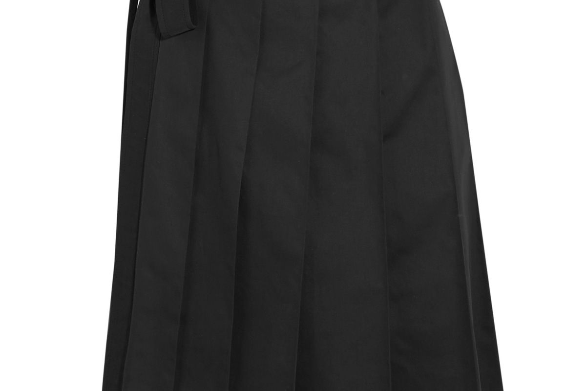 Pleated Cotton Skirt