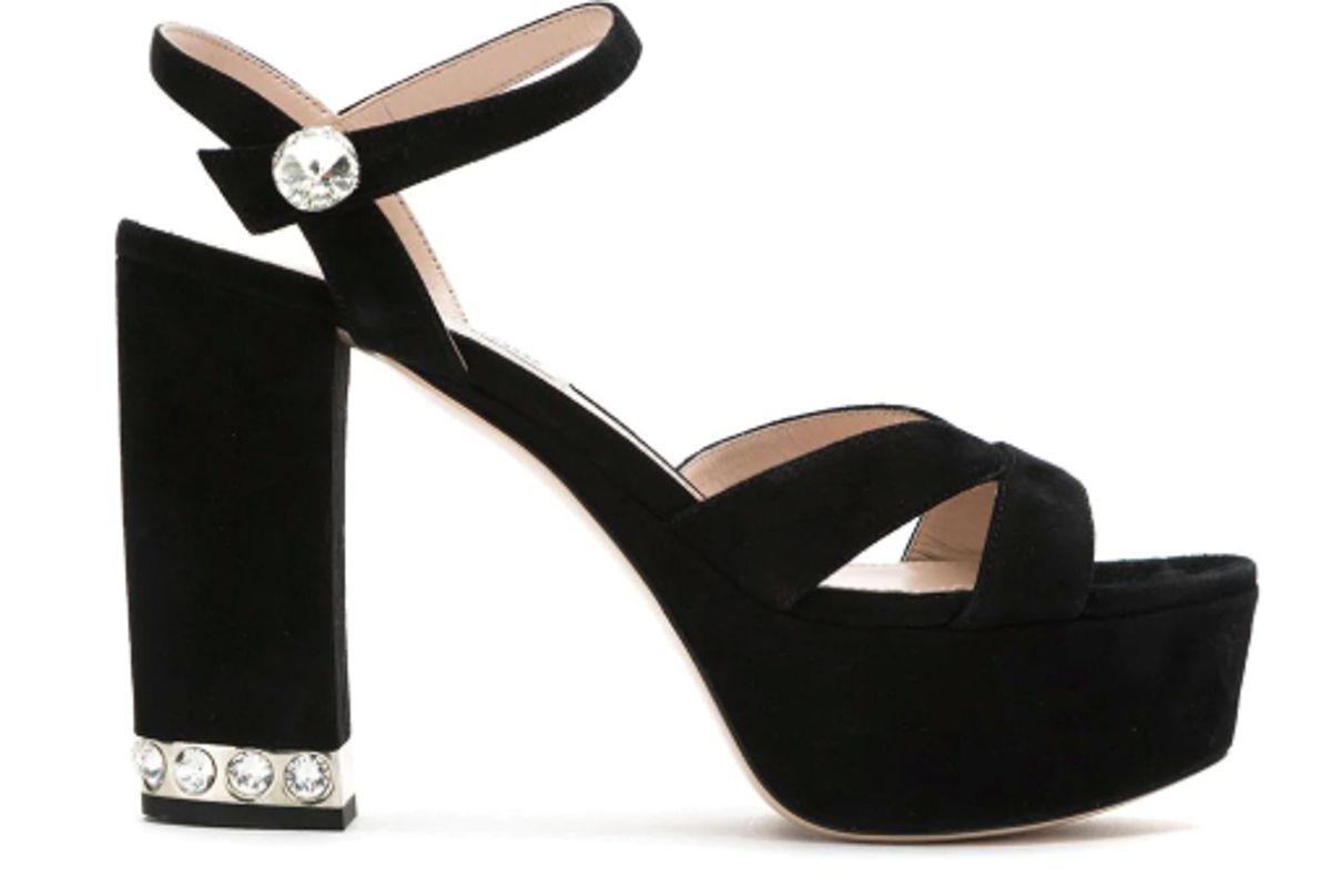 miu miu suede platform sandals