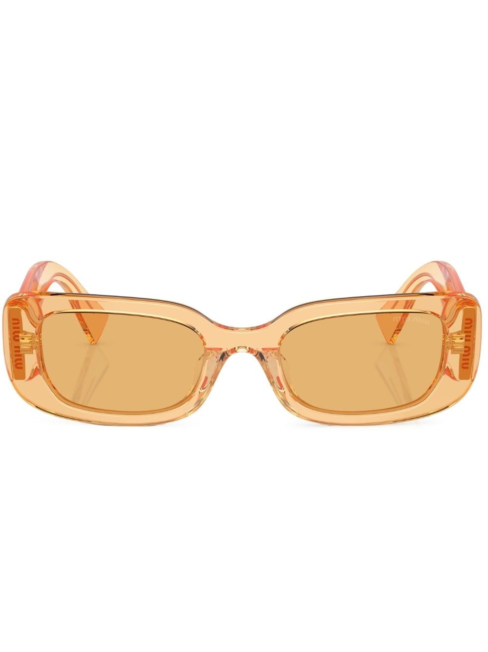 Miu Miu Transparent-Design Rectangle-Frame Sunglasses