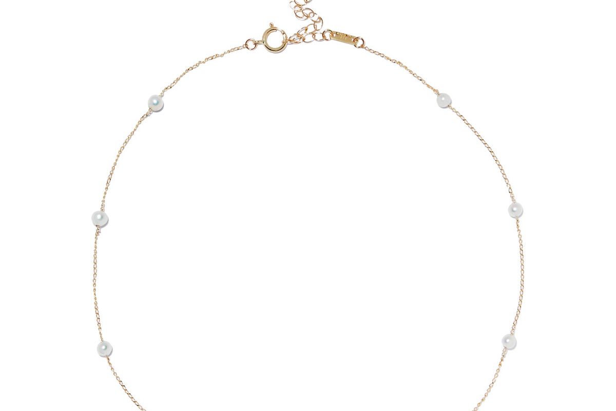 14-Karat Gold Pearl Choker