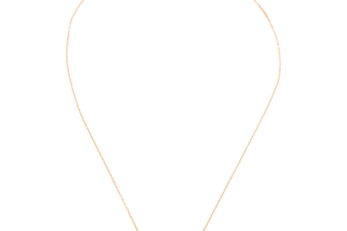 mizuki 14k pearl fluid pendant necklace