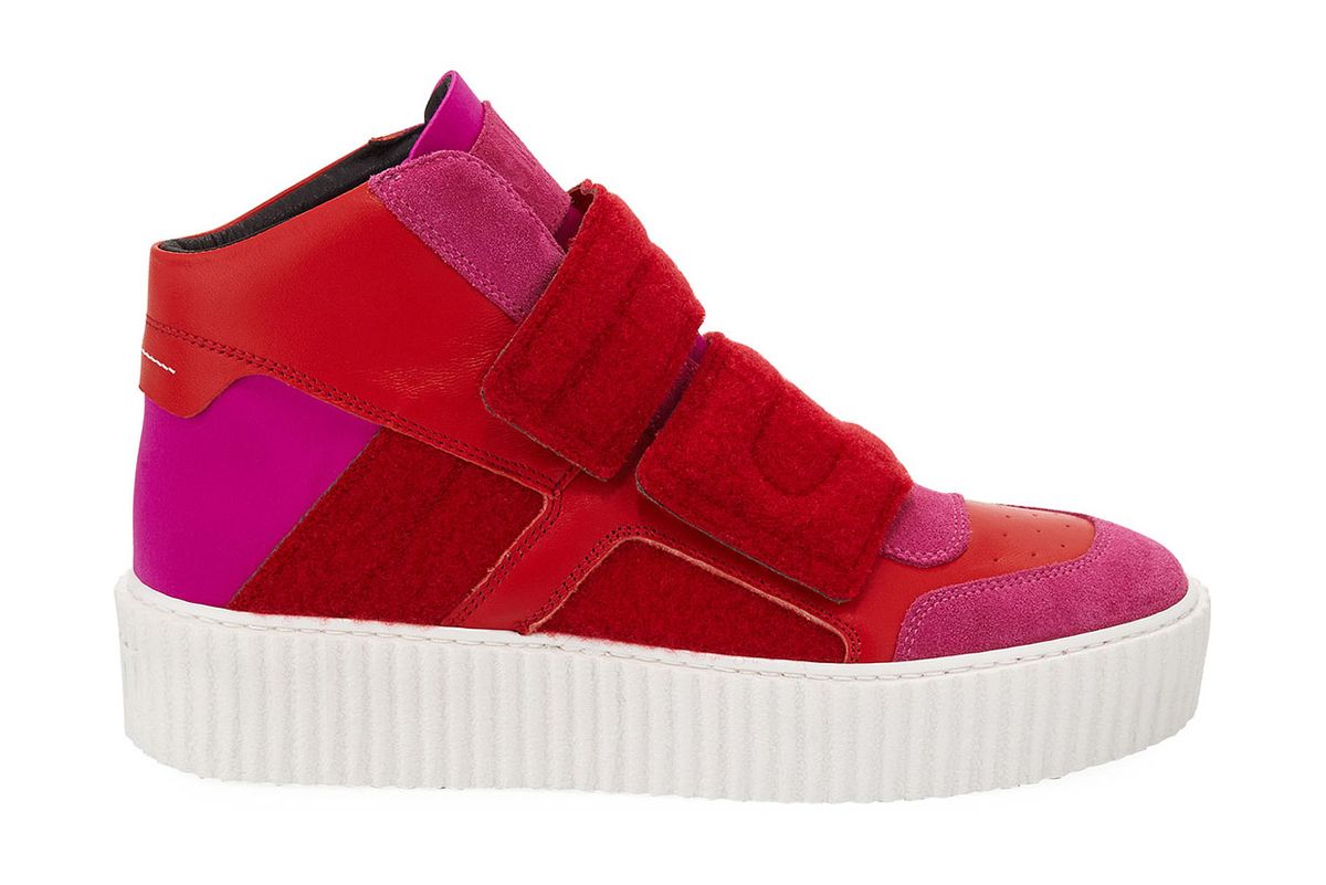 mm6 maison martin margiela colorblock platform high top sneaker