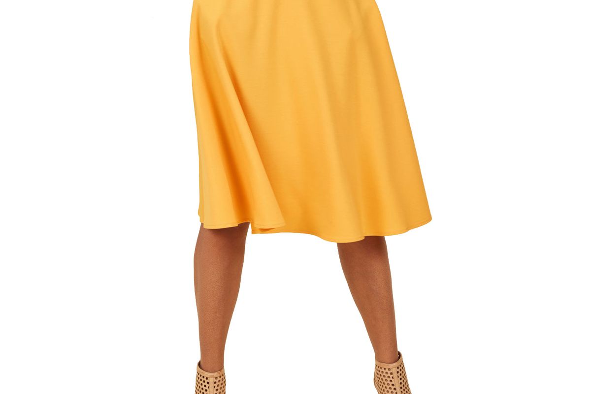 Just This Sway Midi Skirt in Goldenrod