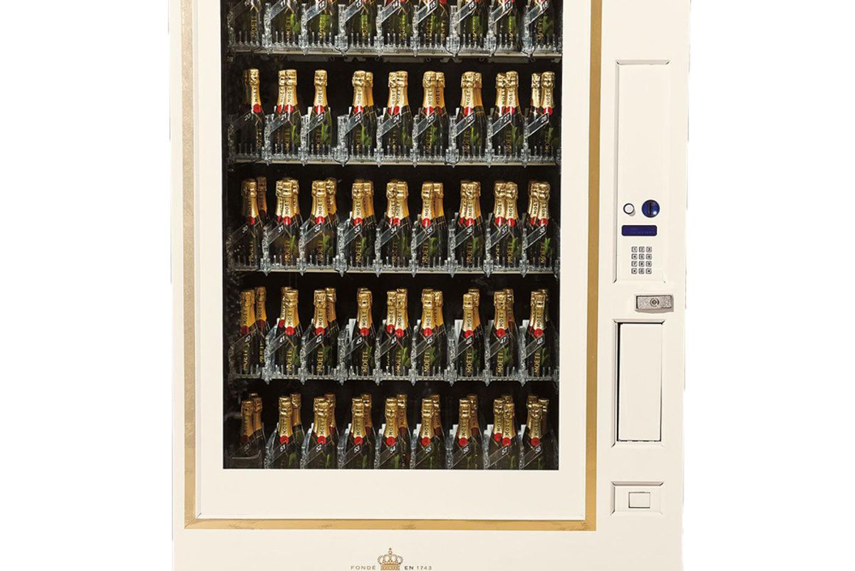moet and chandon champagne vending machine