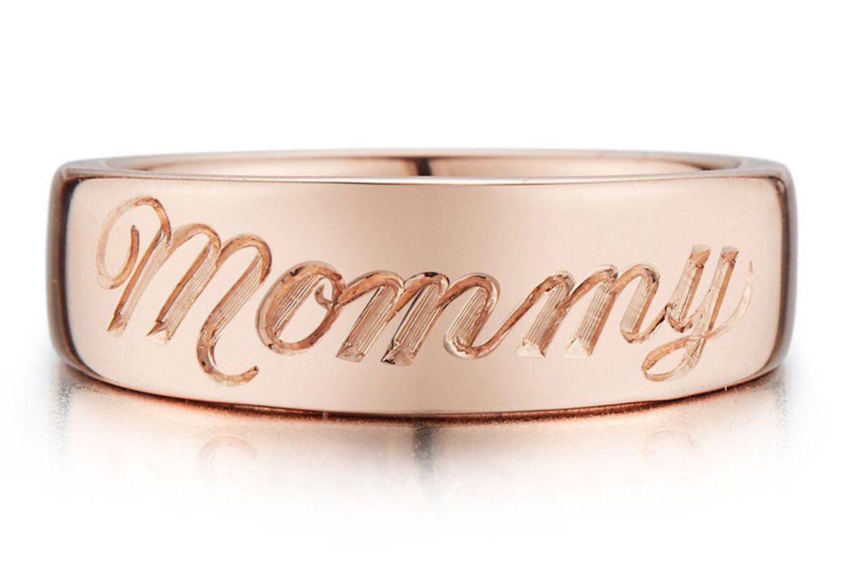 Engraved "Mommy" Pinky Ring