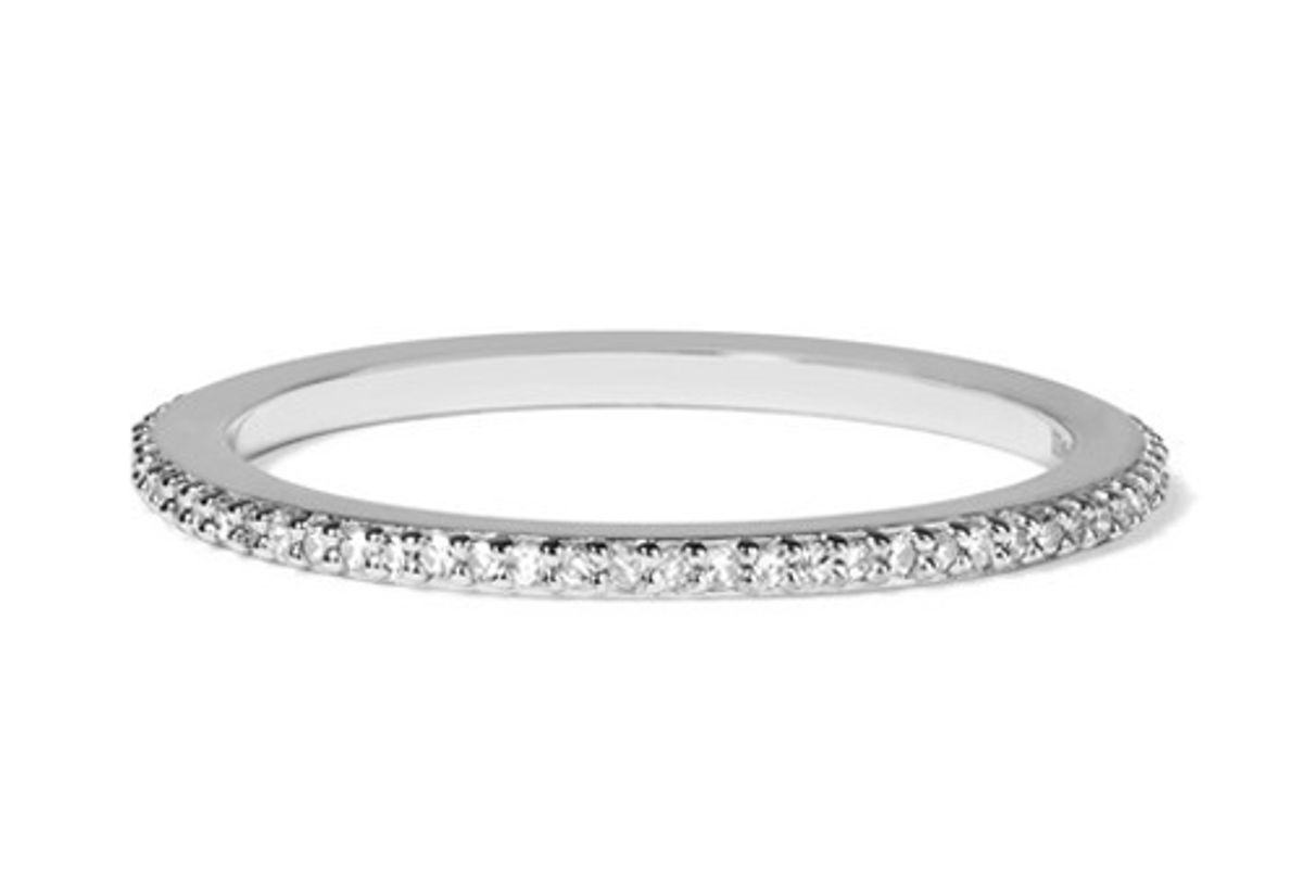 monica vinader skinny sterling silver diamond ring