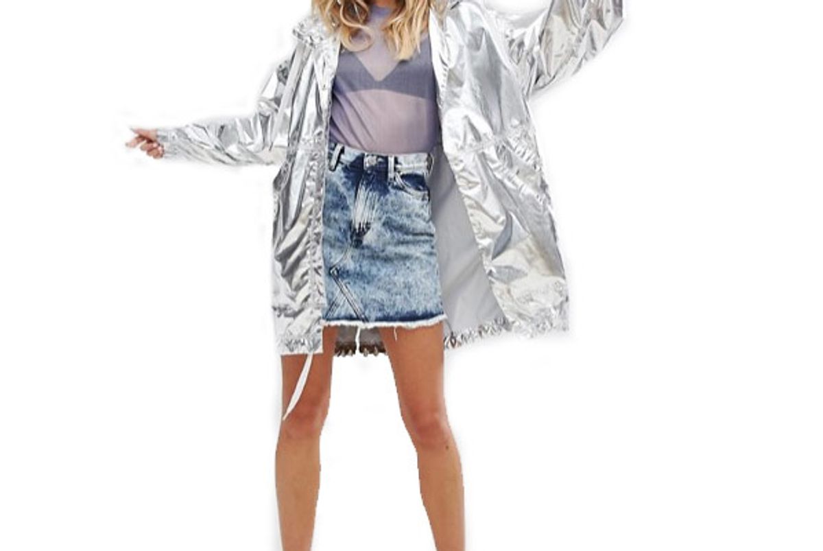 Metallic Anorak Jacket