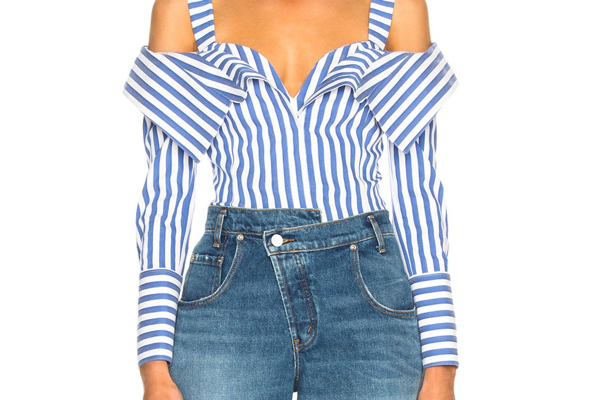 monse flap front stripe top