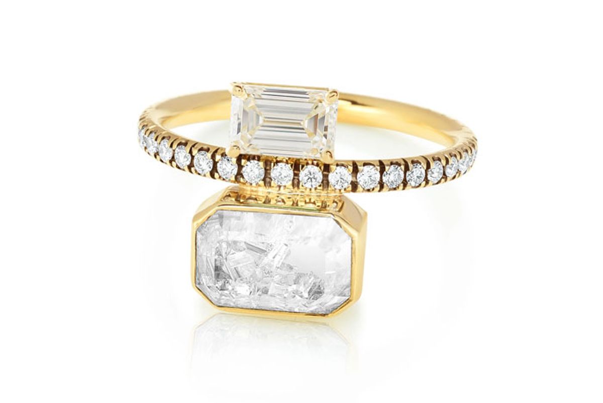 moritz glik emerald cut diamond ring