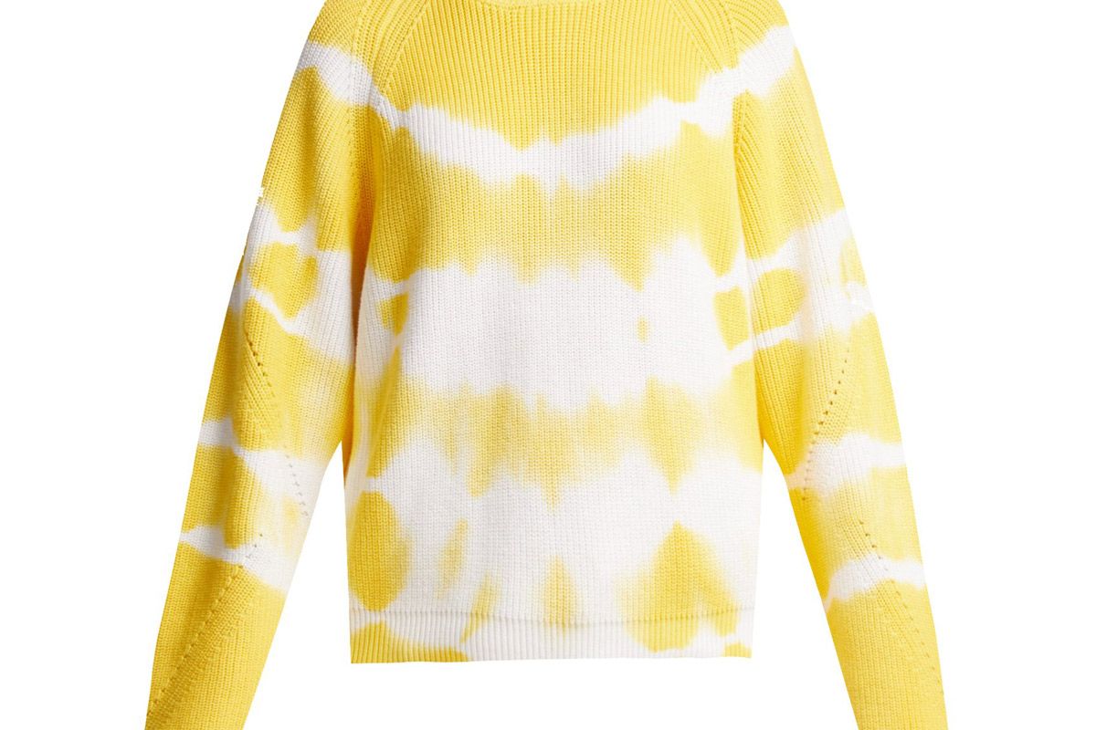 msgn bleached cotton sweater