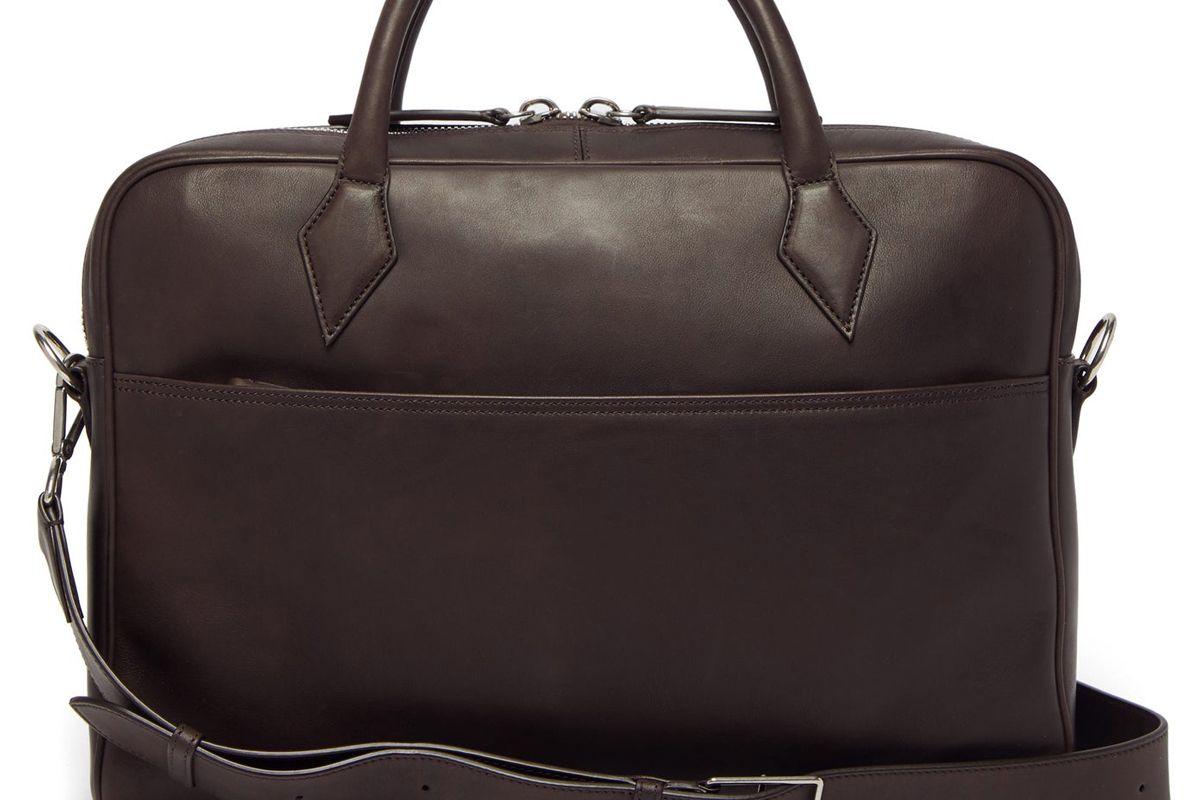mtier closer smooth leather briefcase