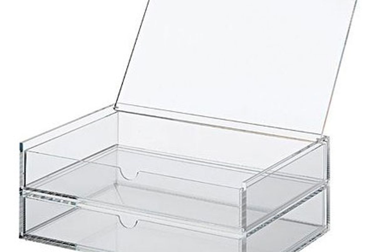 muji acrylic storage drawers