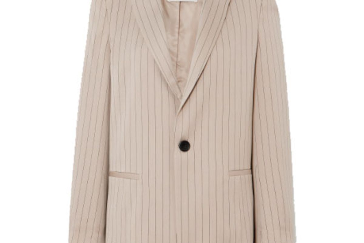 munthe emphasis pinstripe twill blazer