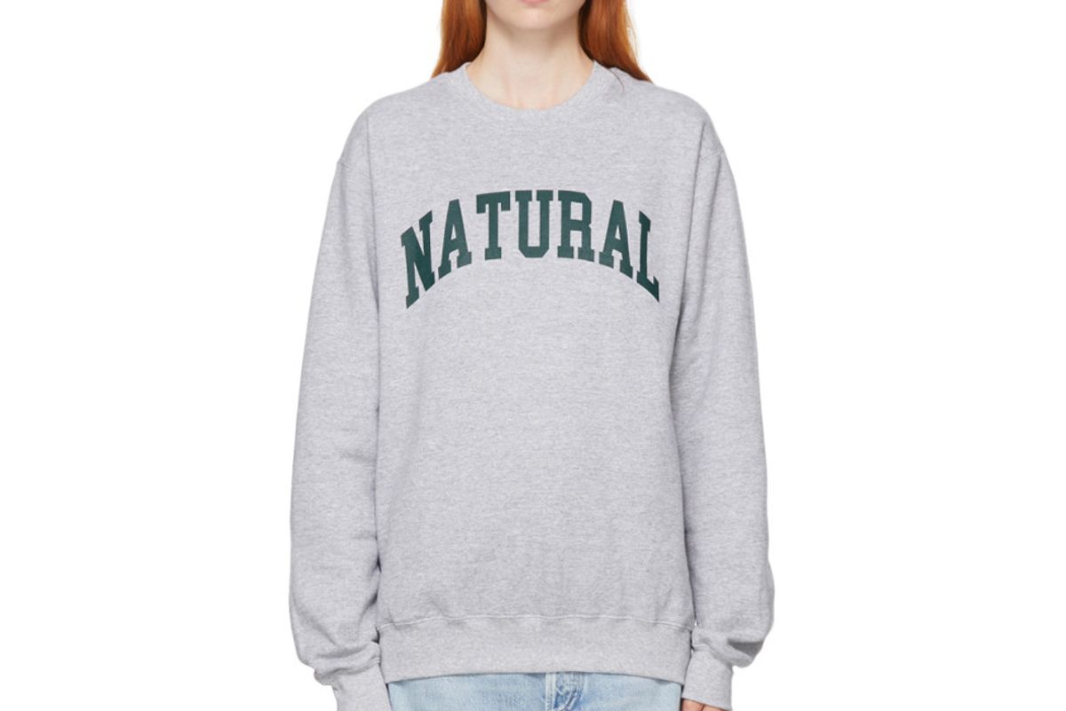 museum of peace and quiet grey natural sweatshirt