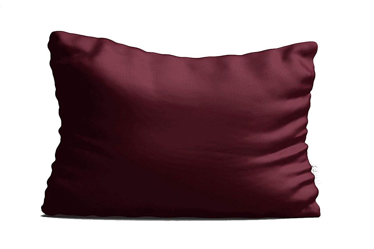 myk 100 percent natural mulberry silk pillowcase luxurious 25 momme for hair and skin care oeko tex queen size burgundy 1 pc