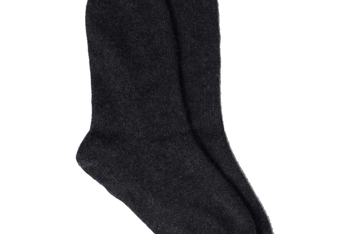 naandam signature cashmere socks smoke