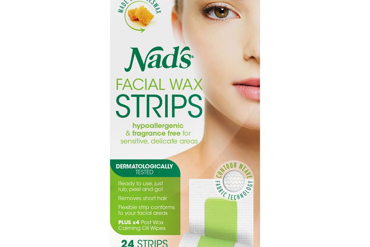 nads facial wax strips