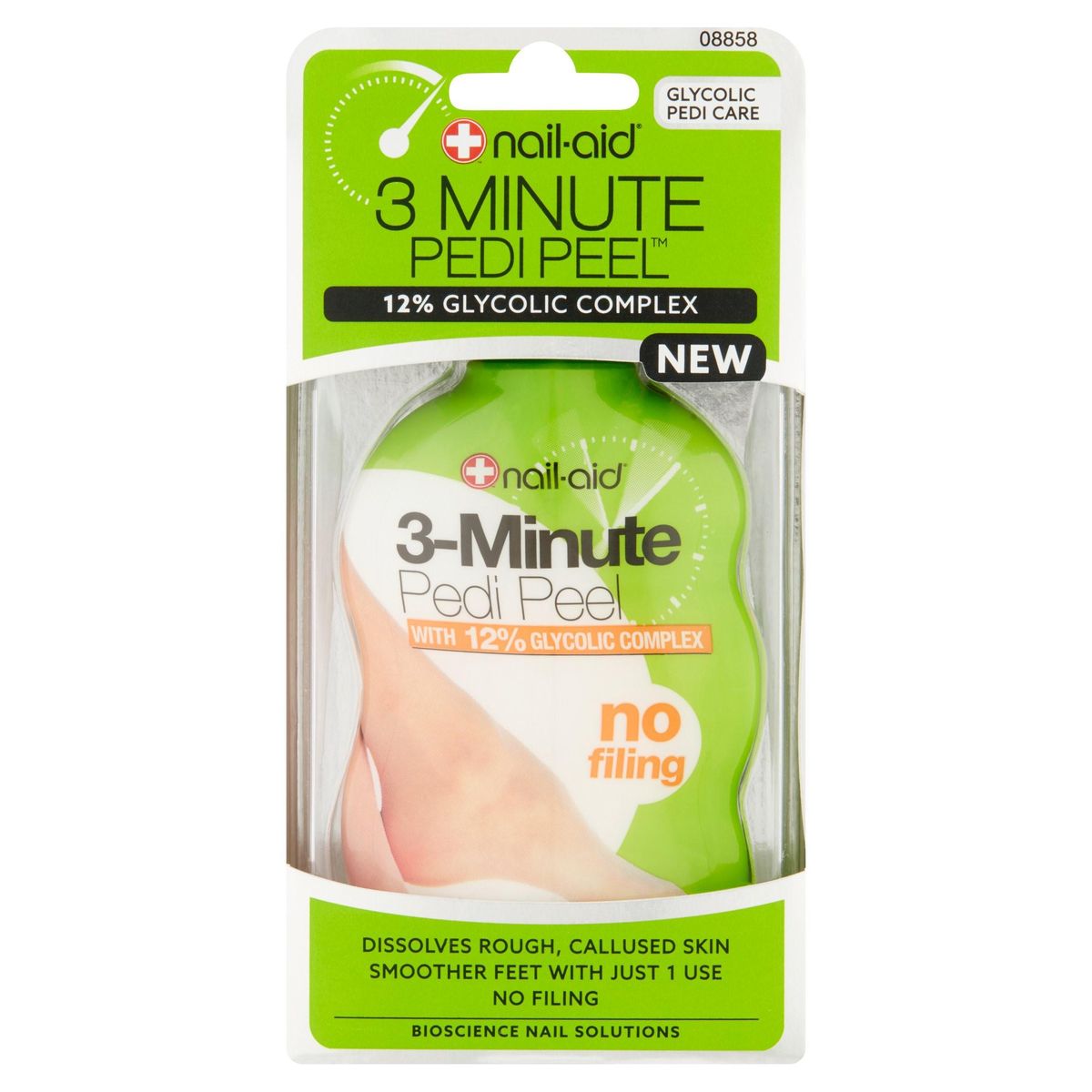 nail aid 3 minute pedi peel glycolic pedi care