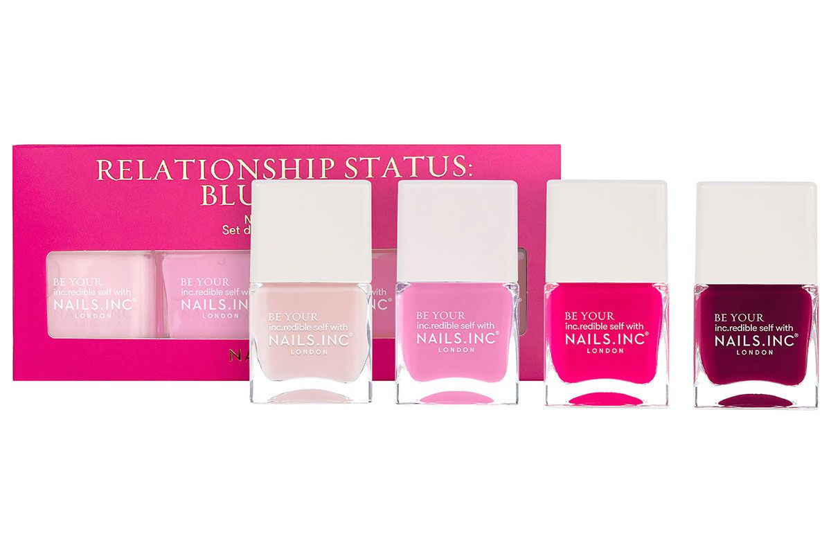 nails inc relationship status blushing nail polish set