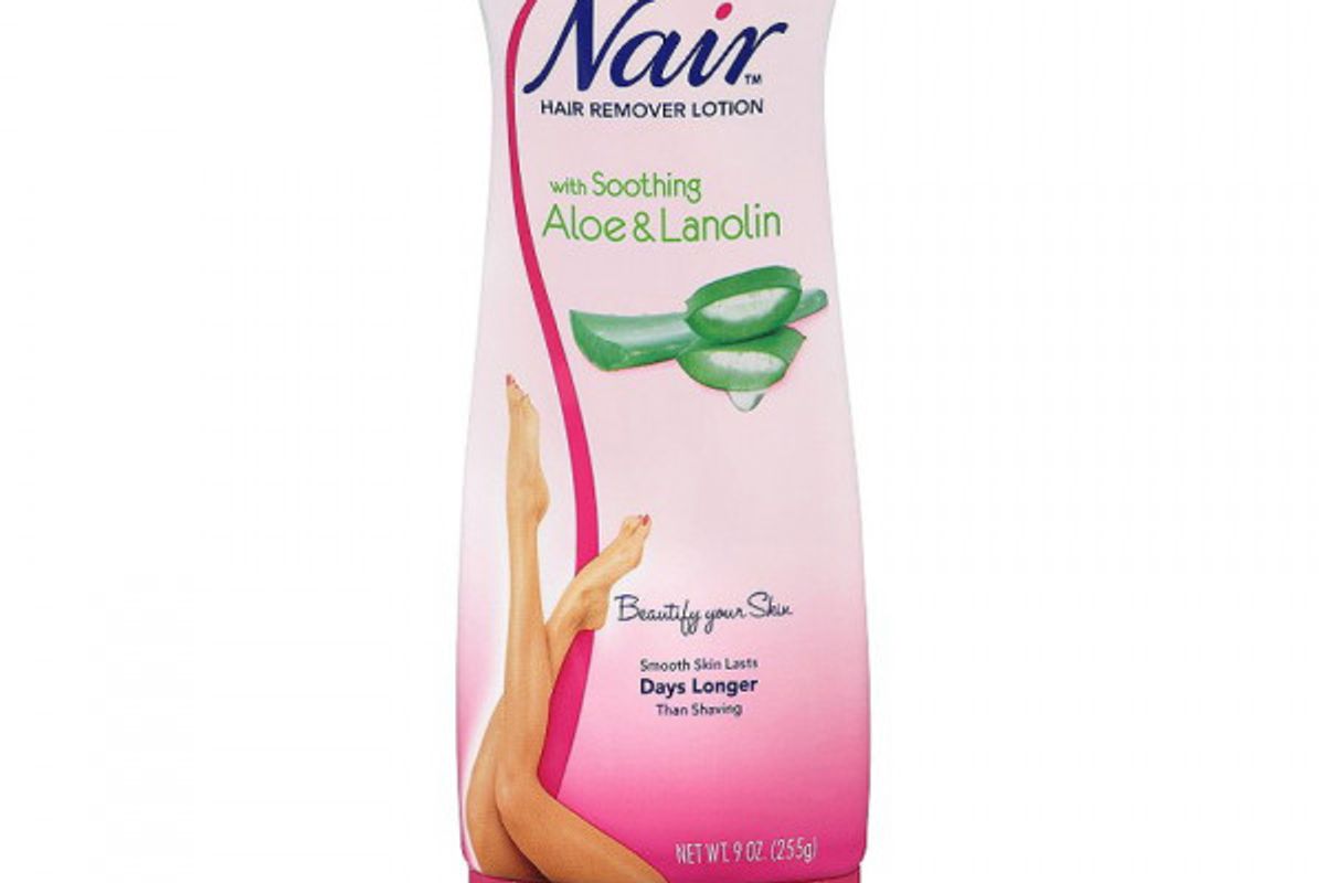 nair hair removal lotion with aloe and lanolin