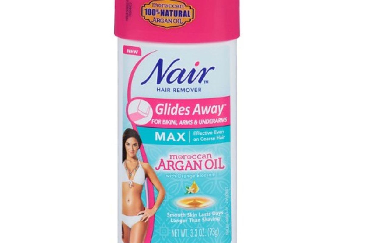 nair hair remover gides away max moroccan argan oil for bikini arms underarms