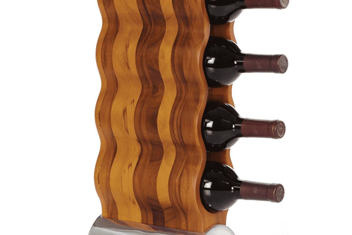 nambe curvo wine rack