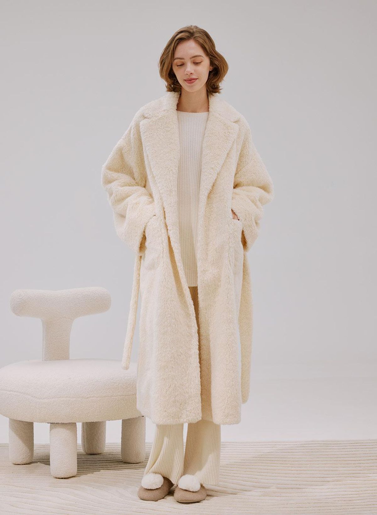 Nap Fleece Shawl Collar Robe