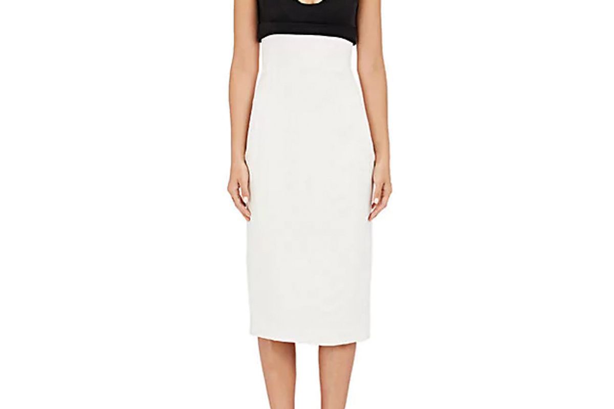 narciso rodriguez colorblocked slipdress