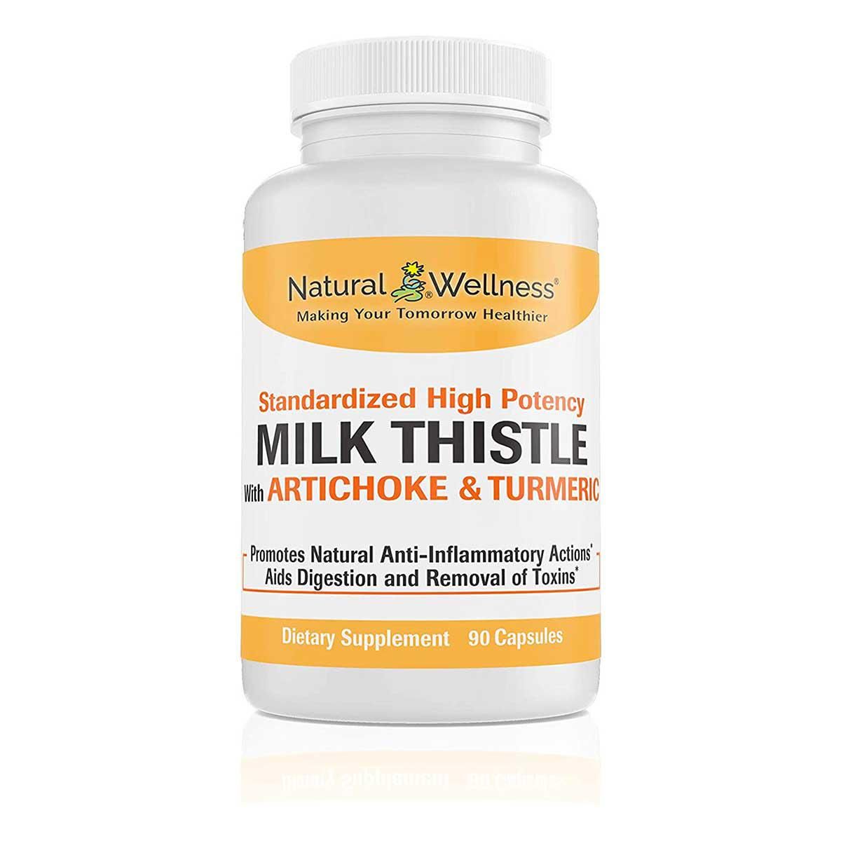 natural wellness milk thistle artichoke and turmeric