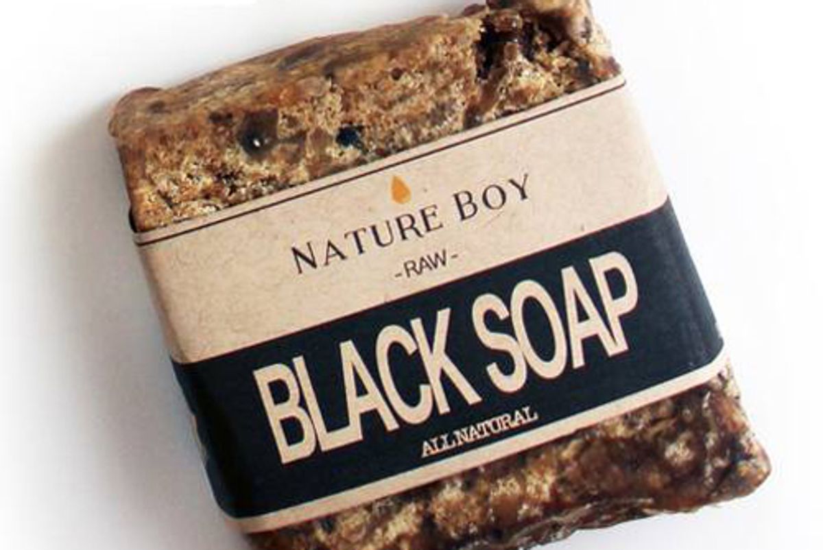 nature boy raw black soap