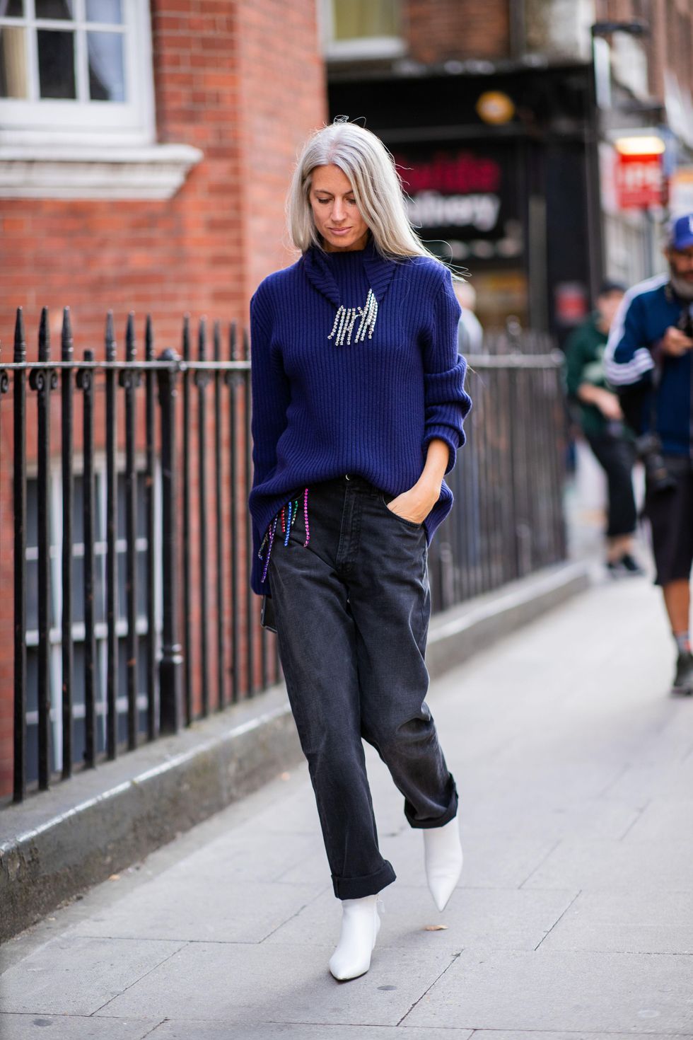 navy and black outfits