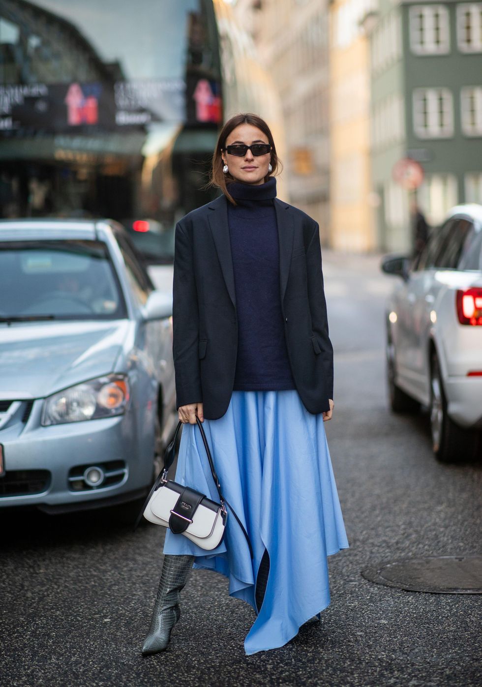 navy and black outfits