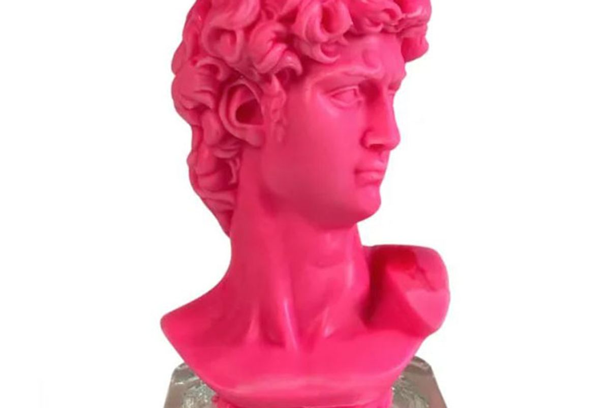 neos candlestudio david bust candle