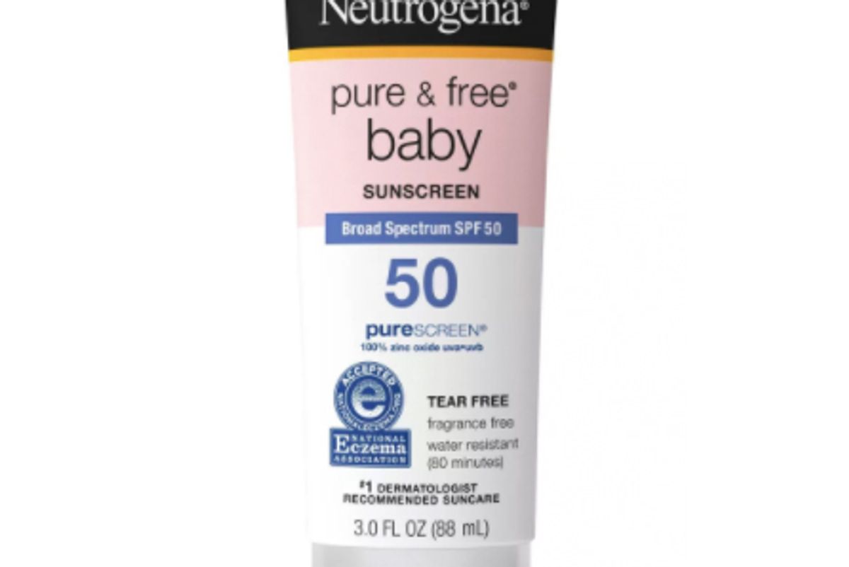 neutrogena pure and free baby sunscreen lotion spf 50