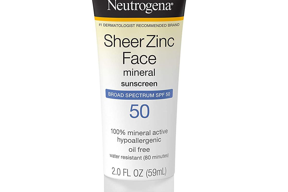 neutrogena sheer zinc face mineral sunscreen
