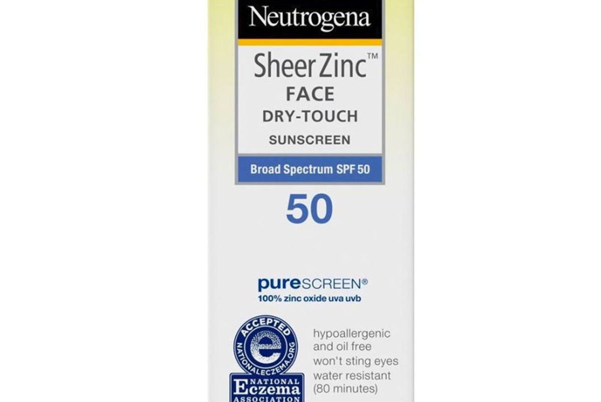 neutrogena sheer zinc face sunscreen
