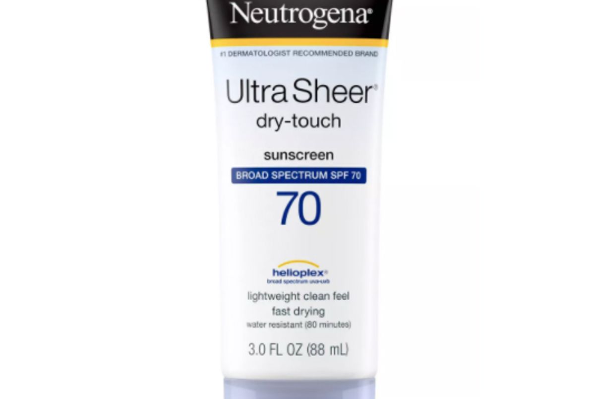neutrogena ultra sheer dry broad spectrum touch sunscreen spf 70