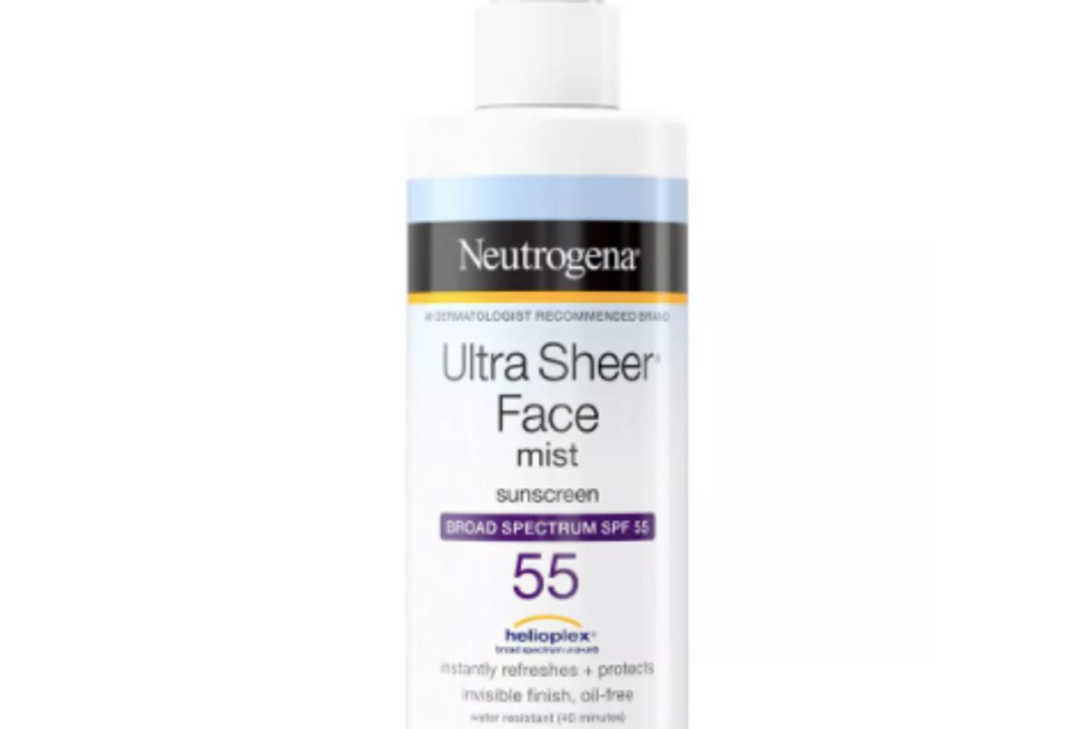 neutrogena ultra sheer face mist spf 55