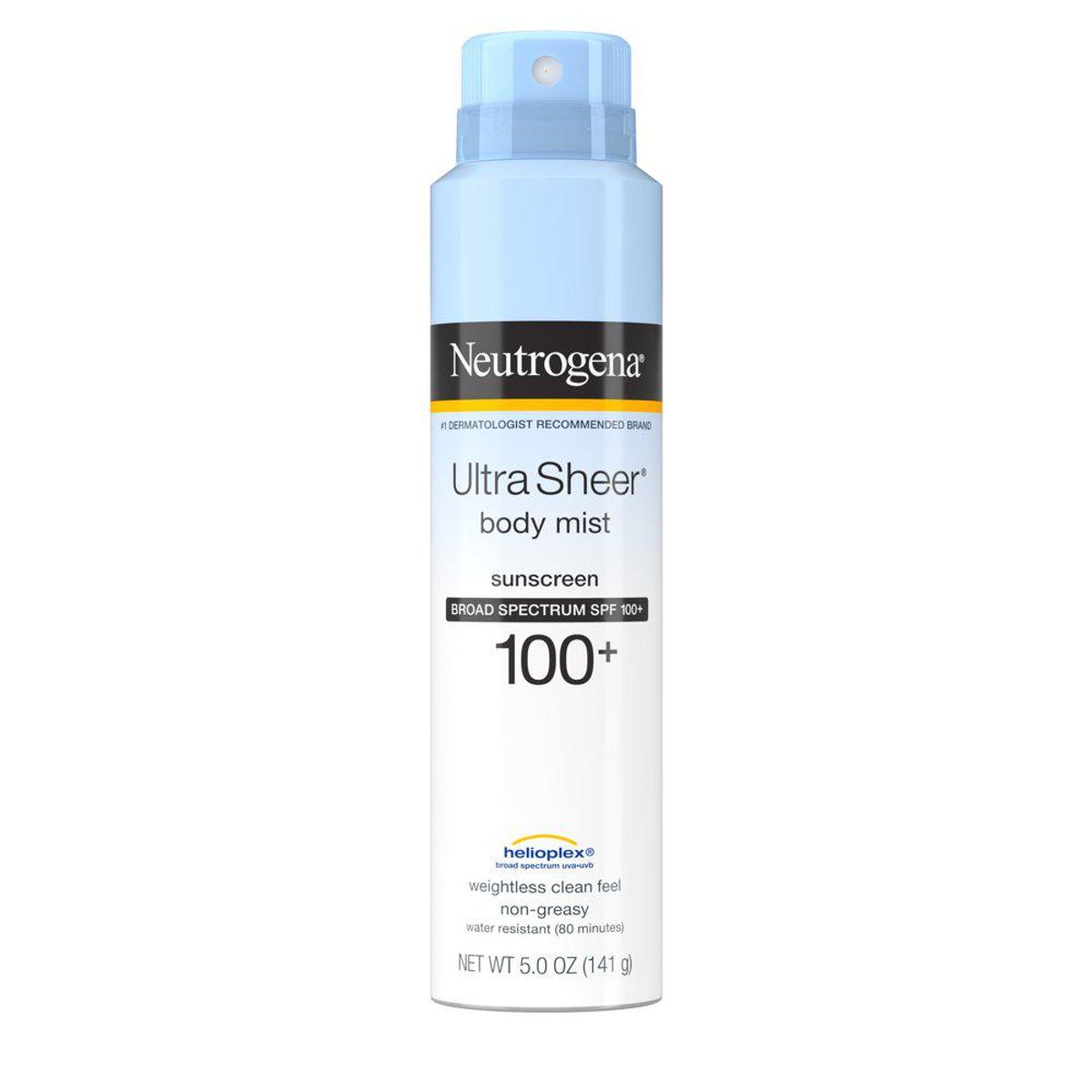 neutrogena ultra sheer lightweight sunscreen spray spf 100 plus
