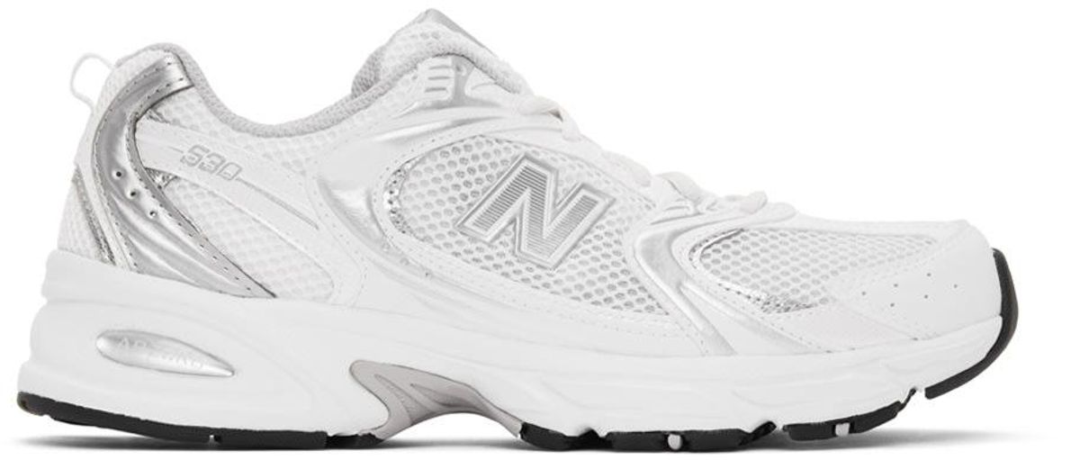 new balance white 530 sneakers 