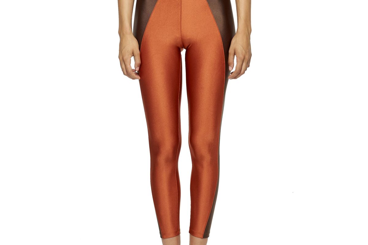 new york pilates copper chocolate high waisted leggings