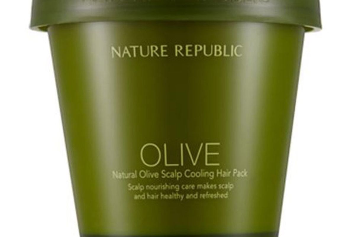 Natural Olive Scalp Cooling Hair Pack