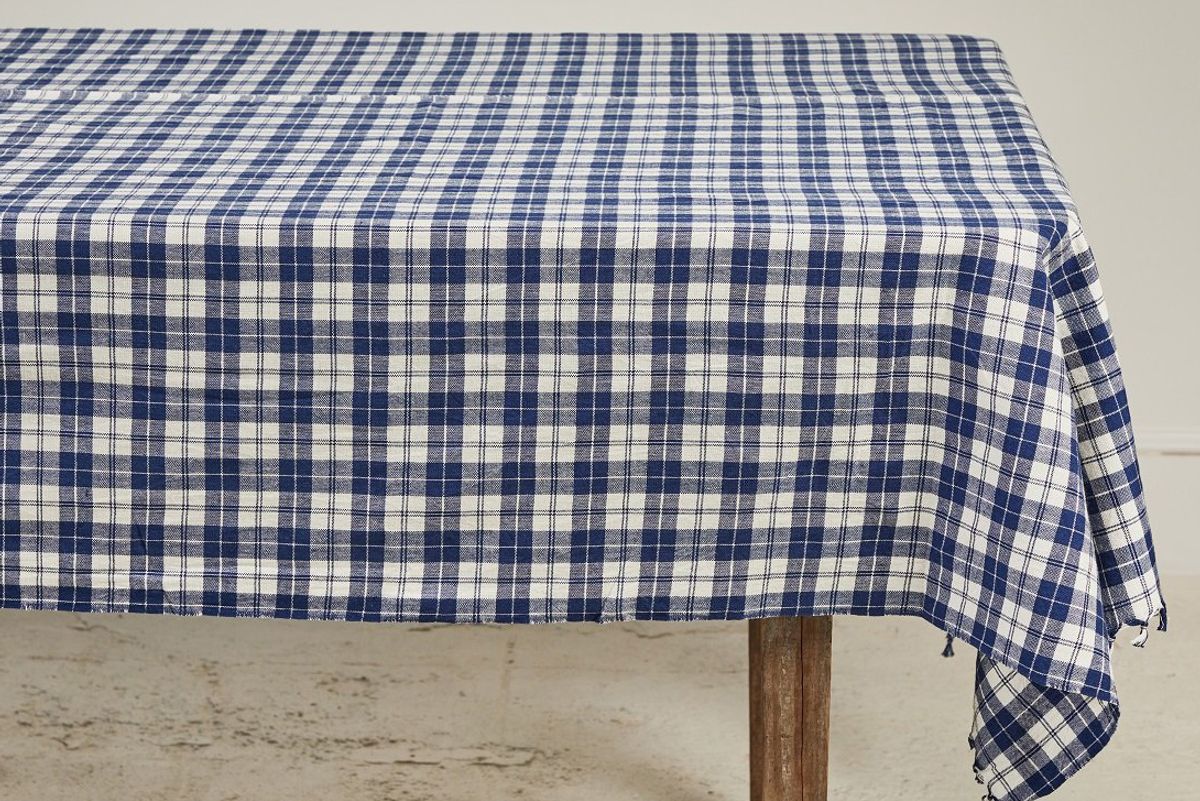 nickey kehoe heather taylor home plaid tablecloth