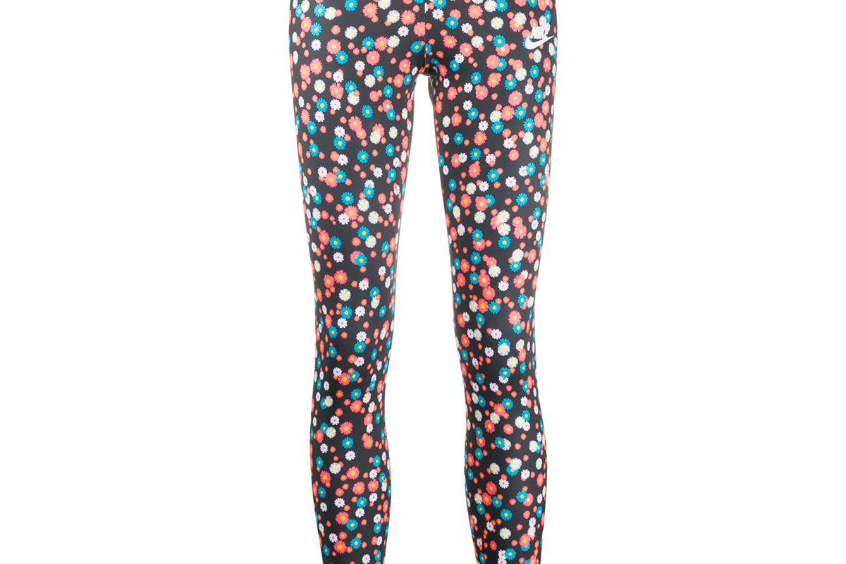 nike floral print branded leggings